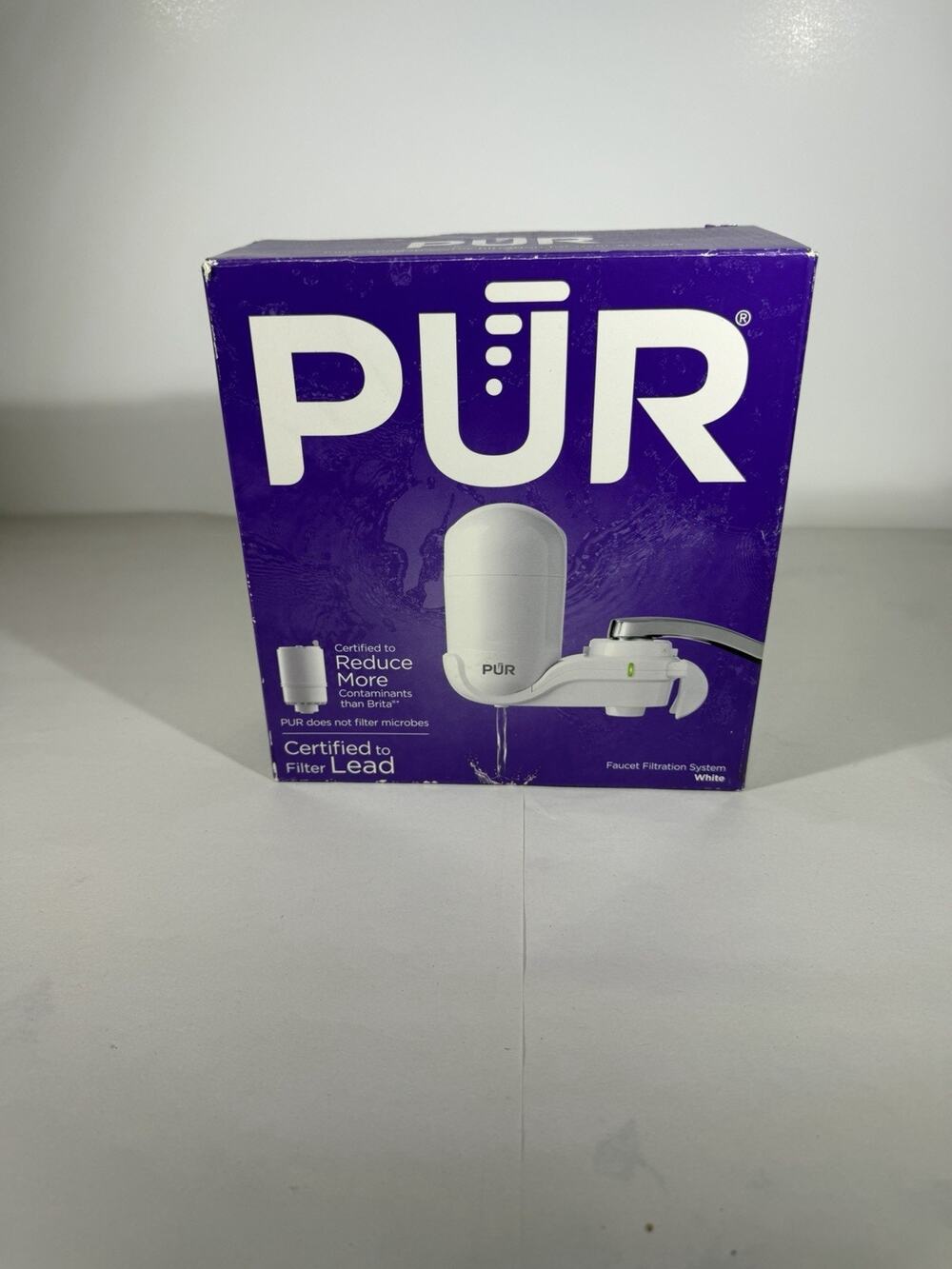 PUR FM3333B White Faucet Filtration System Mount with Filter (New in Box/Unused)